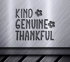 Kind Genuine Thankful SVG Design SVG