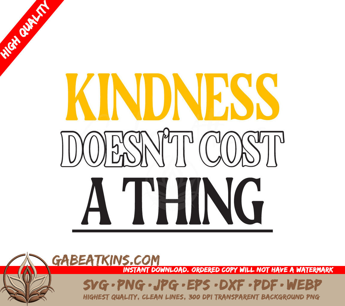 Kindness SVG Design SVG