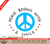 Peace Smile SVG Design SVG