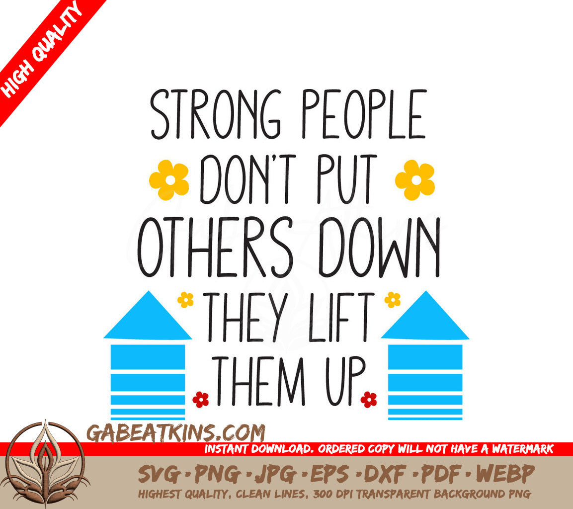 Strong People Lift Up SVG SVG