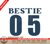 Blue Bestie 05 SVG Design SVG