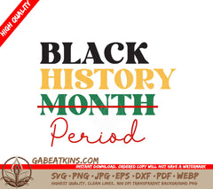 Black History Month SVG Design SVG