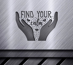 Pink Hands Find Your Calm SVG SVG