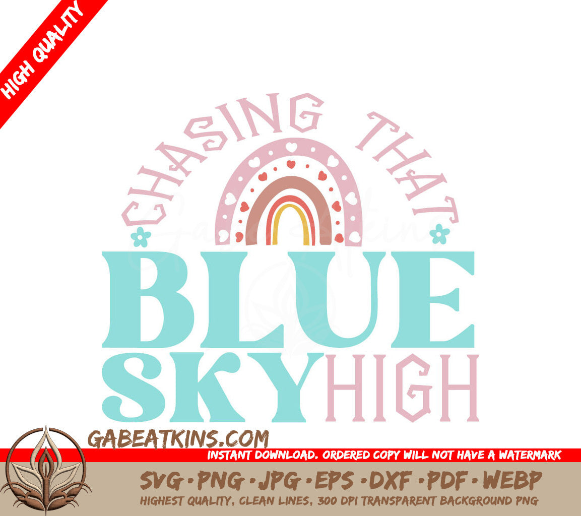 Boho Hippie Sky High SVG SVG