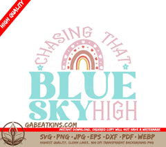 Boho Hippie Sky High SVG SVG
