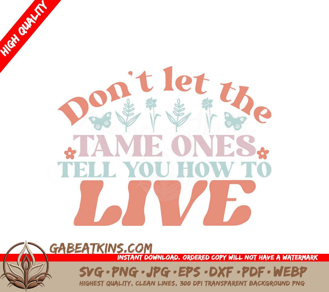 Boho Hippie Live Your Way SVG SVG