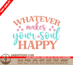 Soul Happy SVG Design SVG