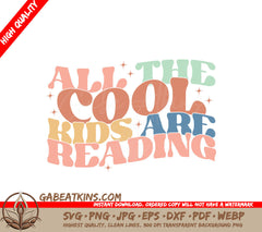 Cool Kids Reading SVG Quote SVG