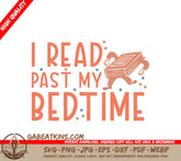 I Read Past Bedtime SVG SVG