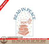 Read In Peace Skull SVG SVG
