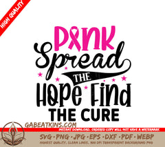 Pink Ribbon Hope SVG Design SVG