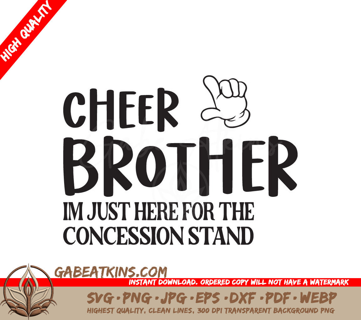 Cheer Brother Concession Stand SVG SVG