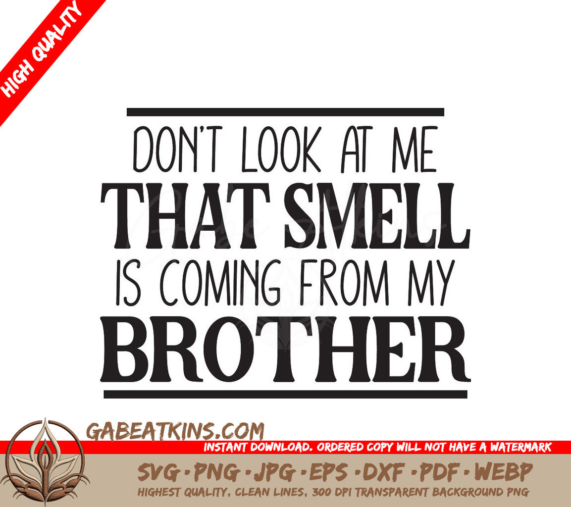 Brother & Sister Dont Look SVG SVG