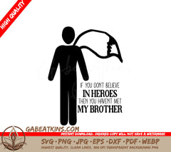 Brother Hero SVG Poster SVG
