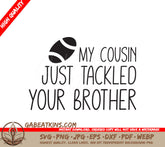 Cousin Tackled Brother SVG SVG