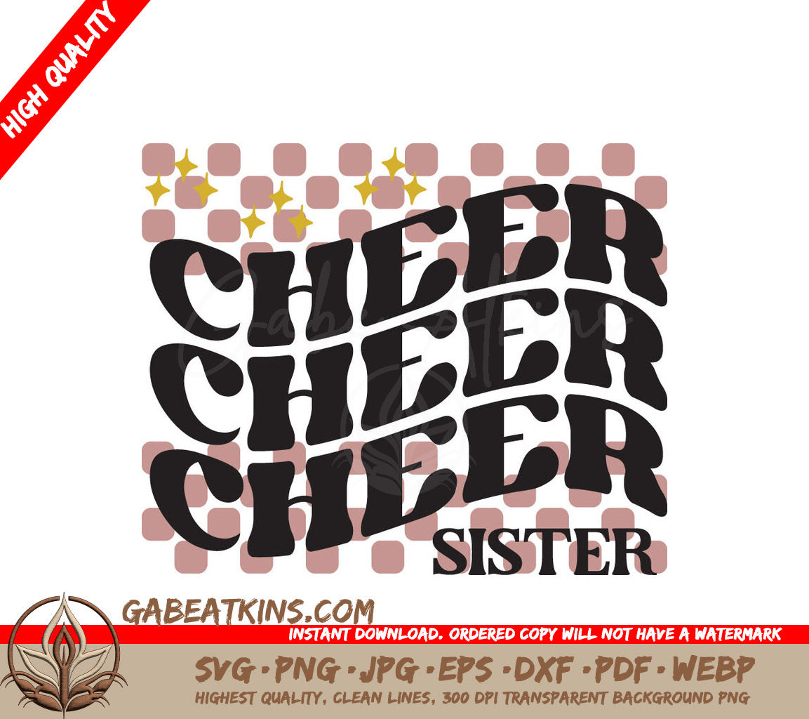 Cheer Cheer Cheer Sister SVG SVG