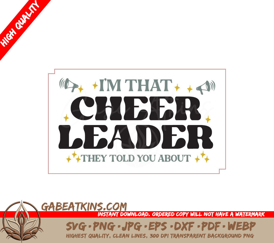 Cheerleader Quote SVG Design SVG
