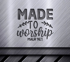 Worship Psalm 95.1 SVG SVG