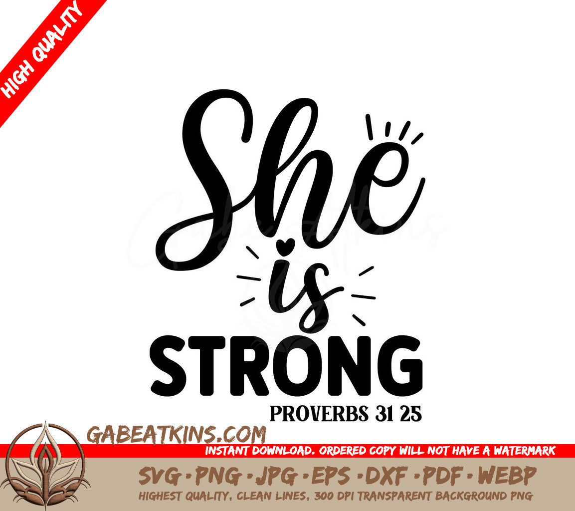 Strong Woman Proverbs SVG SVG