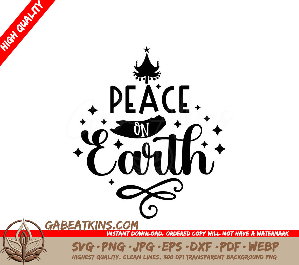 Peace on Earth SVG SVG