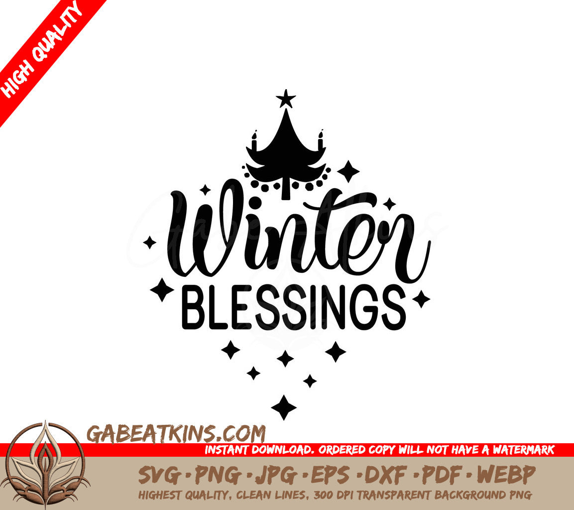 Winter Blessings SVG SVG