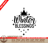 Winter Blessings SVG SVG