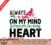 Christmas Cardinal SVG Heart & Mind SVG