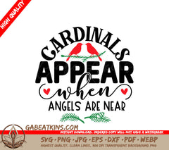 Angel Cardinal SVG Ornament SVG