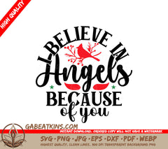 Angel Believe SVG Ornament SVG