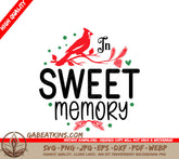 Red Bird In Sweet Memory SVG SVG