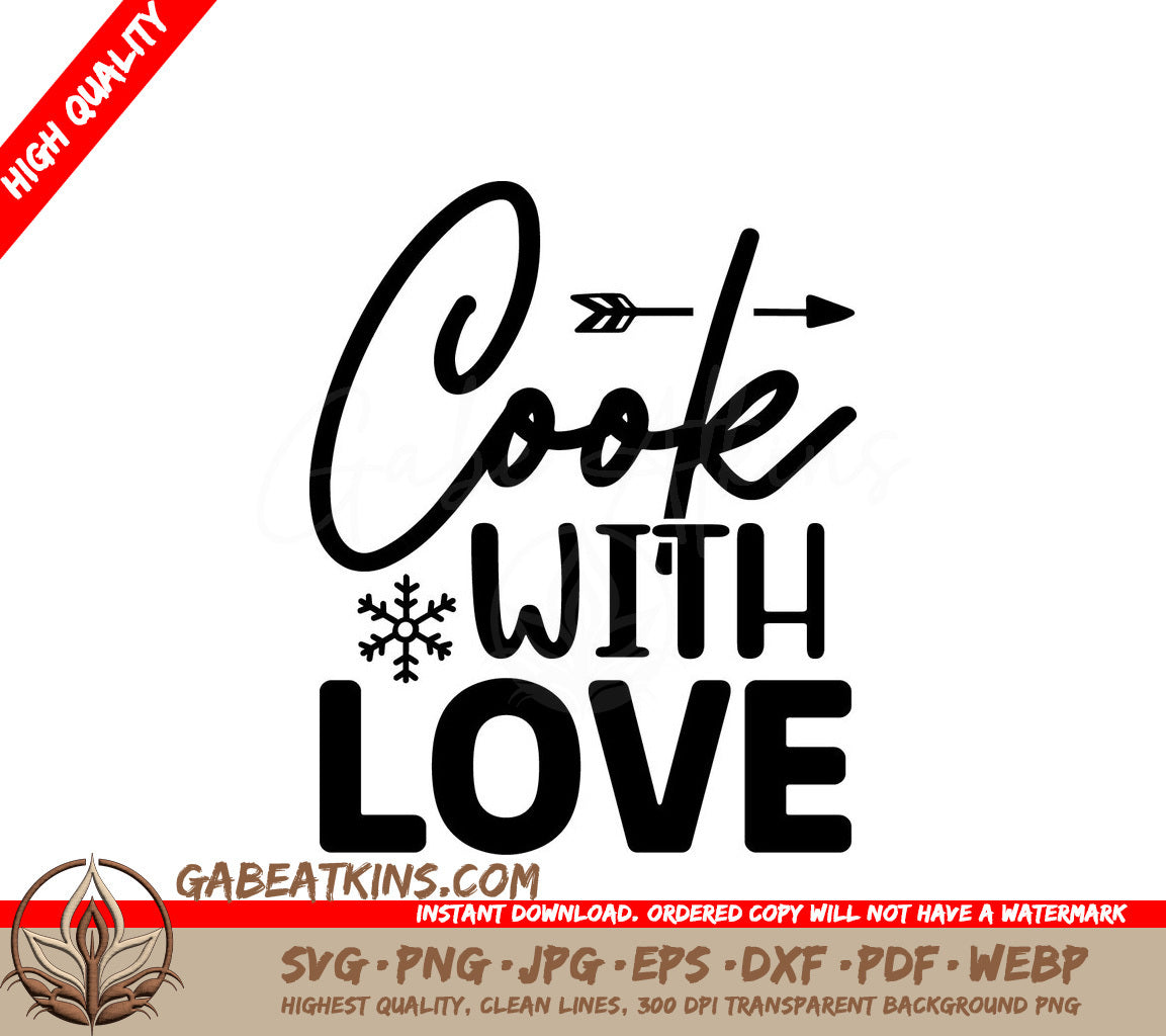 Cook With Love SVG SVG