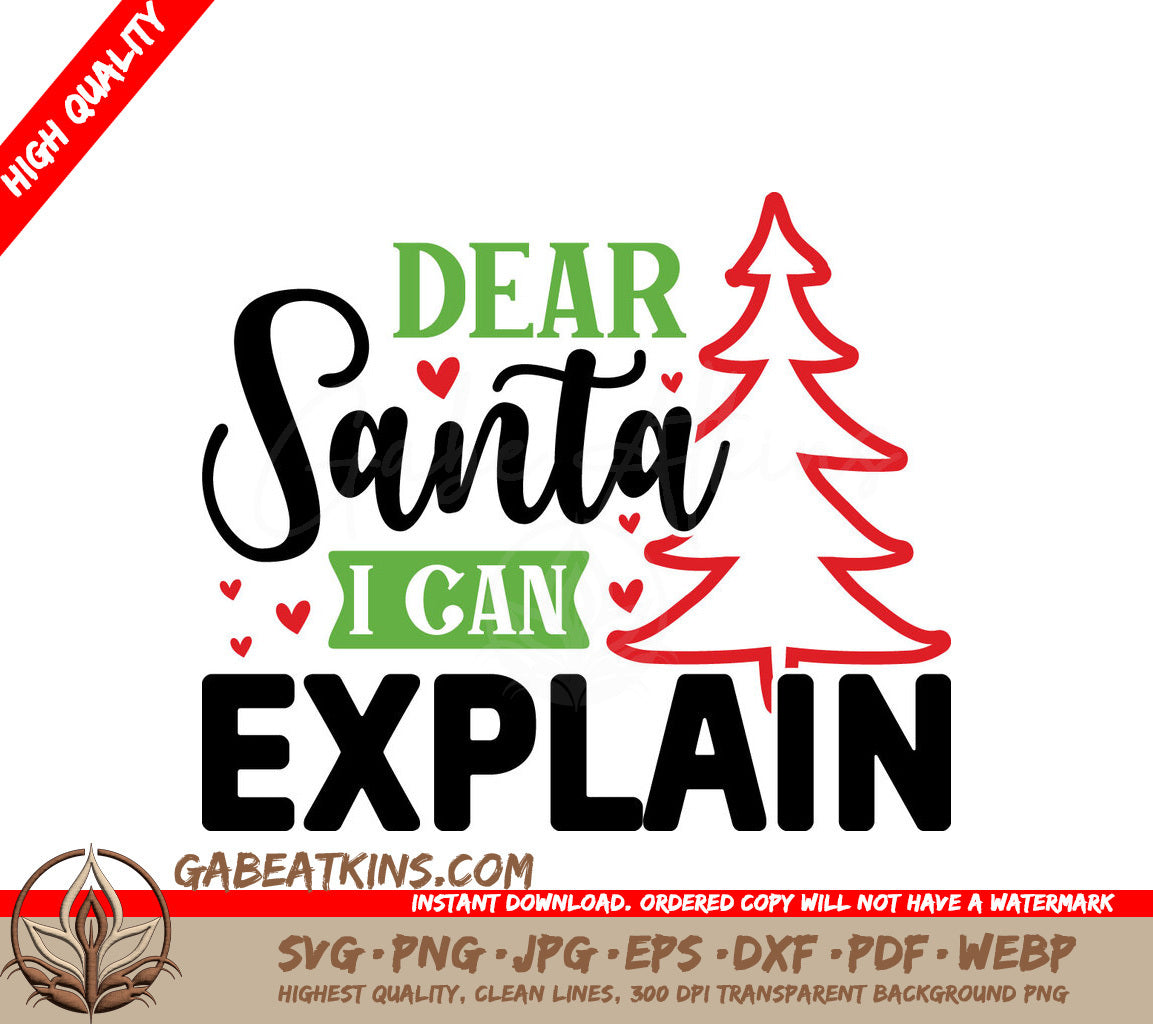 Dear Santa SVG Cut File SVG