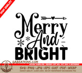 Merry & Bright SVG SVG