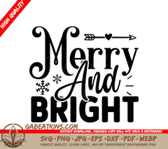 Merry & Bright SVG SVG