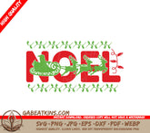 Noel Reindeer Sleigh SVG SVG