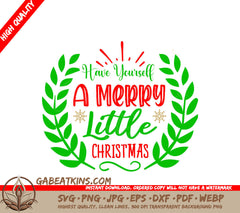 Merry Little Christmas SVG SVG