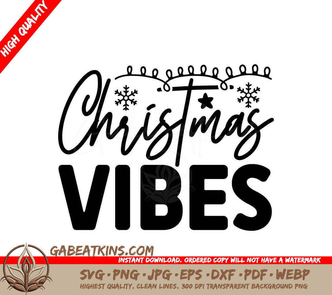 Christmas Vibes SVG SVG