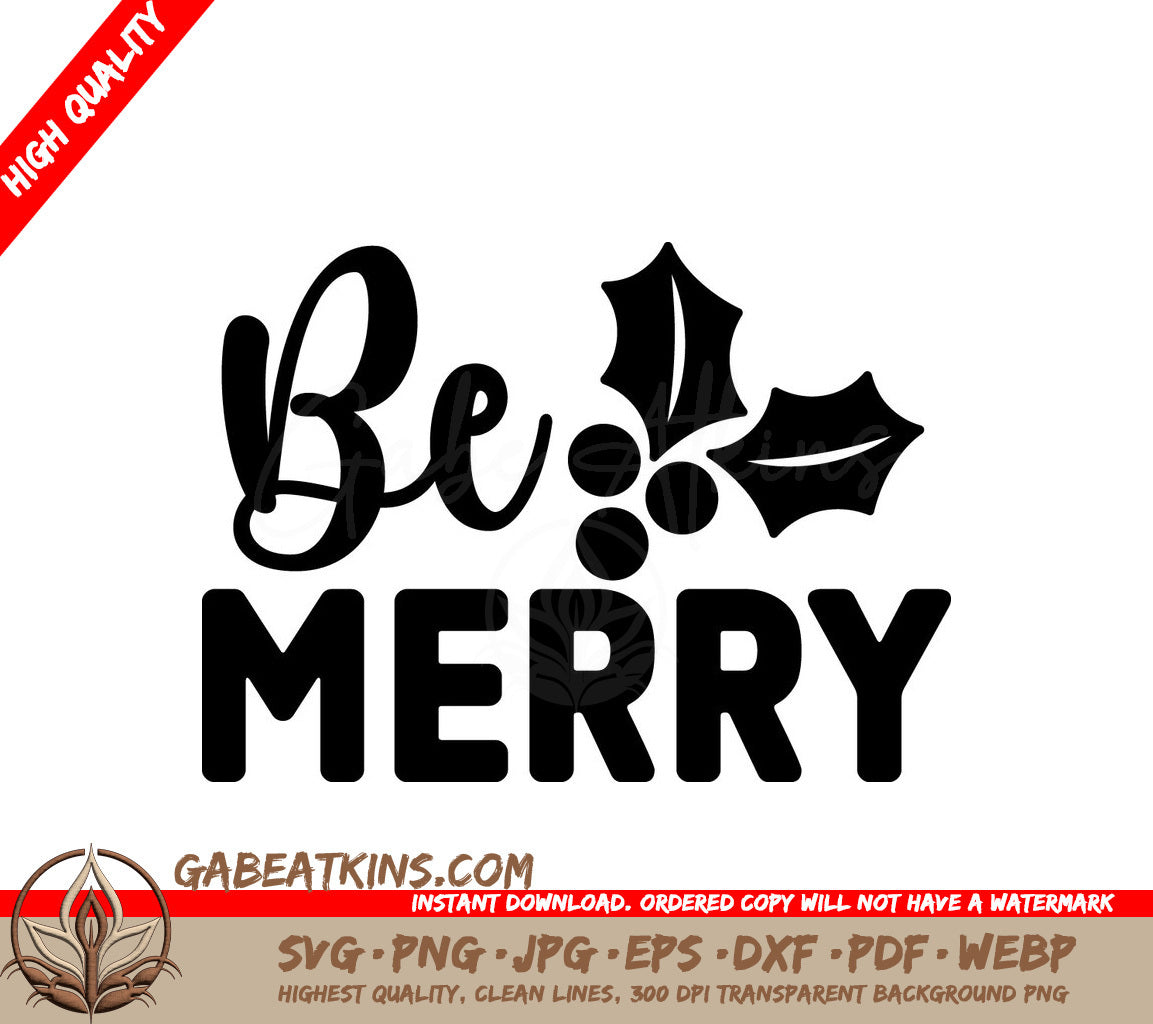 Be Merry SVG SVG