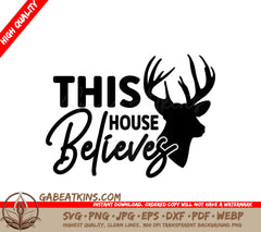 Christmas House Believes SVG SVG