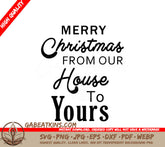 Merry Christmas House SVG SVG