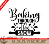 Christmas Baking Through The Snow SVG SVG
