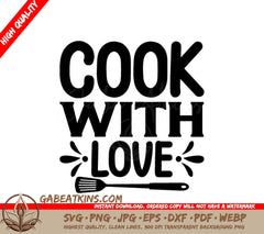 Cook With Love Spatula SVG SVG