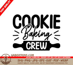 Cookie Baking Crew SVG Design SVG