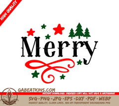 Merry Christmas Round Ornaments SVG SVG