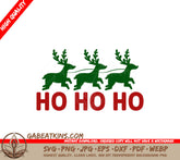 Christmas Reindeer Ho Ho Ho SVG SVG