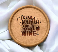 Dear Santa Wine SVG SVG