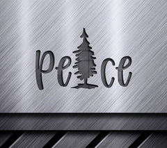 Plaid Peace Christmas Tree SVG SVG