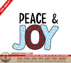 Peace & Joy Christmas SVG SVG