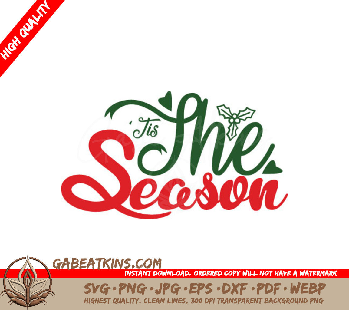 Christmas Tis The Season SVG SVG