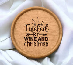 Fueled by Wine Christmas SVG SVG